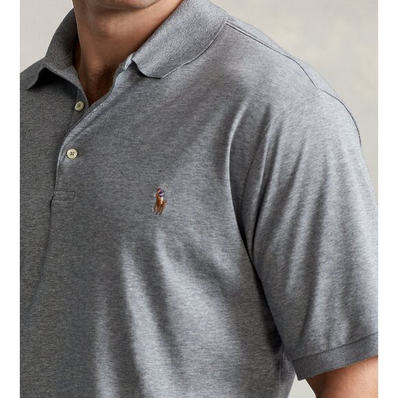 Polo Ralph Lauren Men's Polo Shirt Heather Gray Big and Tall Size 4XB 4XL NWT - Picture 5 of 7
